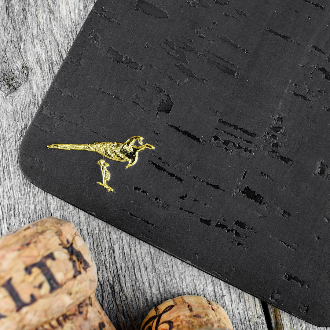 Lasinaluset musta valmistettu käsityönä Suomessa