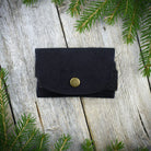 Korttikotelo musta valmistettu Suomessa käsityönä korkista