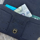 Korttikotelo sininen valmistettu Suomessa käsityönä korkista